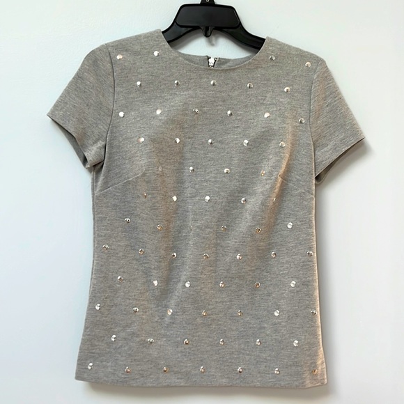 Micheal Kors knit blouse with metal ascents - Picture 1 of 3